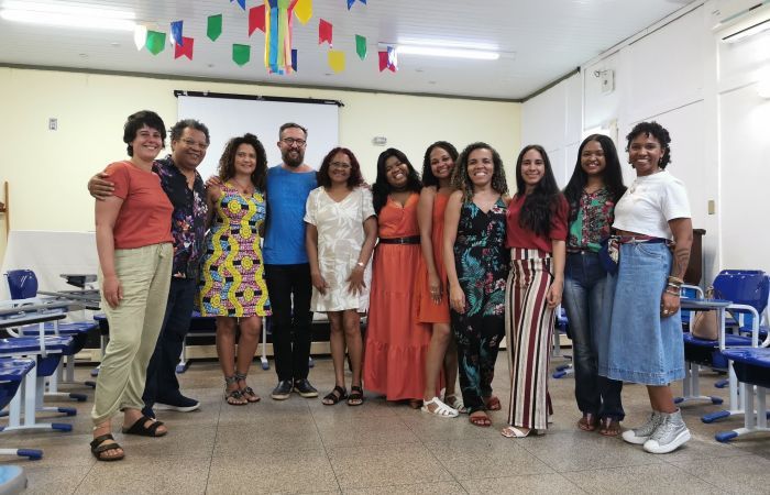 Encontro com participantes do workshop no Maranhão